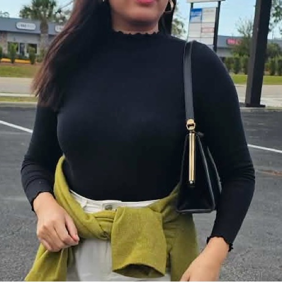 Vintage Sophisticated Black Leather Shoulder Bag Genuine Leather Medium Size - Picture 16 of 16